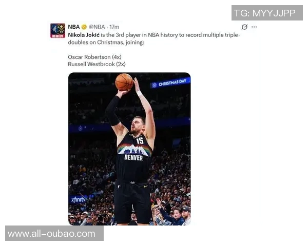 约基奇追平大O成NBA历史单场35分15篮板10助攻纪录的传奇时刻